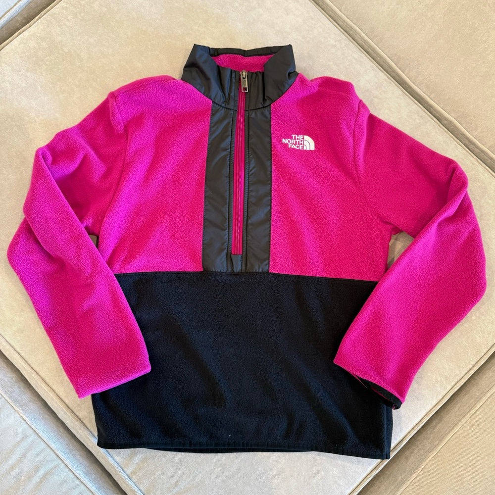 The North Face Half Zip Jacket Girls Large